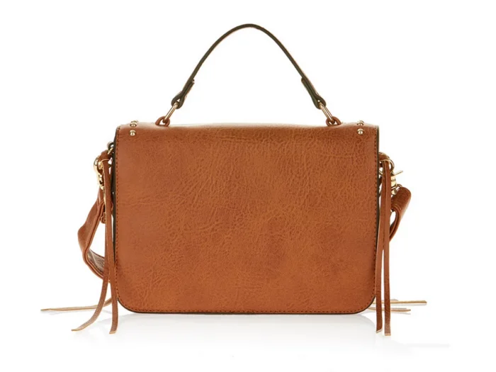 Metallic Sky Studded Crossbody With Fringe - 图片 2